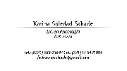 Lic en psicologa Karina Sahade MP 54228 MN63372