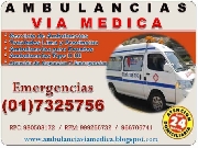 Servicio traslados en ambulancias