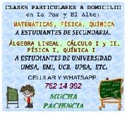 Clases a domicilio matemticas- fsica- qumica