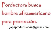 Se busca hombre afroamericano para promocin