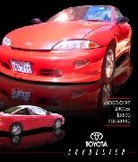 Toyota deportivo rojo