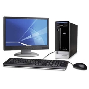 Pc hp slimline- 1gb ram- hd 160gb c/mon 17