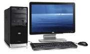 Hp core 2 duo- 1gb ram- d 320gb - monitor