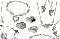 Plata 925 piedras semipreciosas naturales