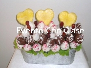 Fresas con chocolate- flores y mas