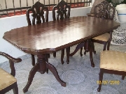 Vendo juego de comedor en caoba baratisimo