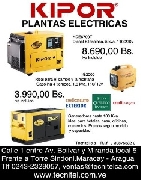 Venta al mayor y detal de plantas electricas