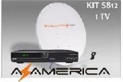 Kit completo de antena satelital az america s812