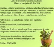 Curso de aromaterapia y jabones naturales