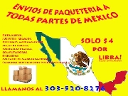 Envios de paqueteria a todo mexico