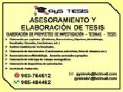 Asesoramiento y elaboracin de tesis - gystesis