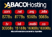 Registre o transfiera su dominio con abaco hosting