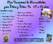 Plan vacacional de manulidades